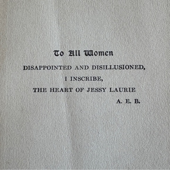Vintage Antique Decor Book The Heart of Jessy Laurie 1907 Victoria Barr - Picture 4 of 6